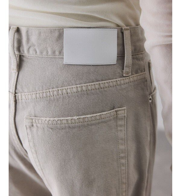 ADAM ET ROPE'「【サステナブル】デニム＆カツラギセミフレアパンツ」|デニム|