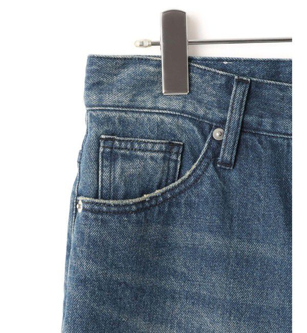 ADAM ET ROPE'「【サステナブル】デニム＆カツラギセミフレアパンツ」|デニム|