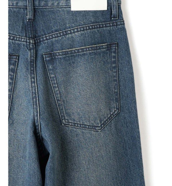 ADAM ET ROPE'「【サステナブル】デニム＆カツラギセミフレアパンツ」|デニム|