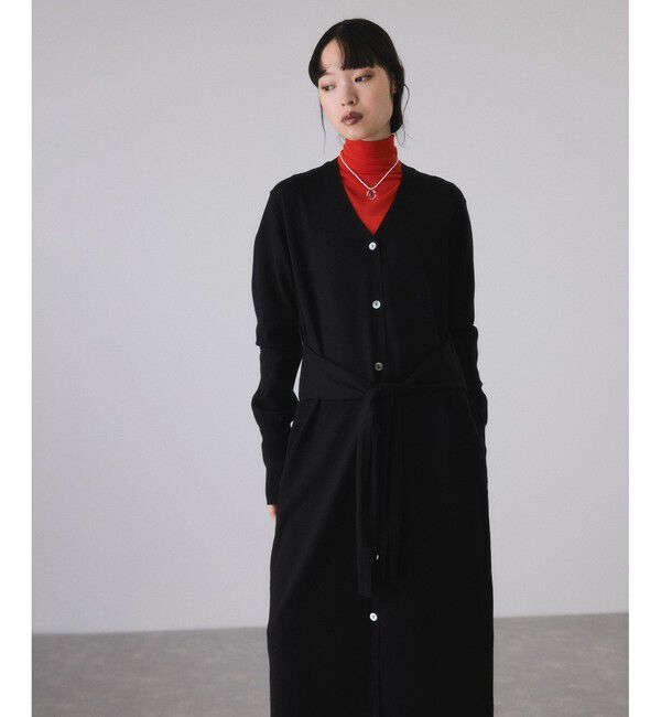 ADAM ET ROPE'「【サステナブル】ウエストノットニットワンピース」|ワンピース|