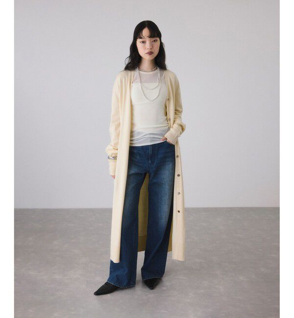 ADAM ET ROPE'「【サステナブル】ウエストノットニットワンピース」|ワンピース|