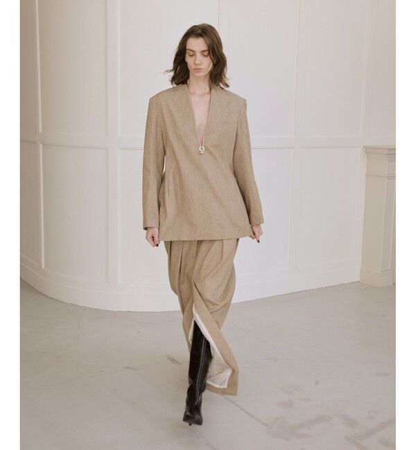 ADAM ET ROPE'「【EMOELLE】レザーロングブーツ」|ロングブーツ|