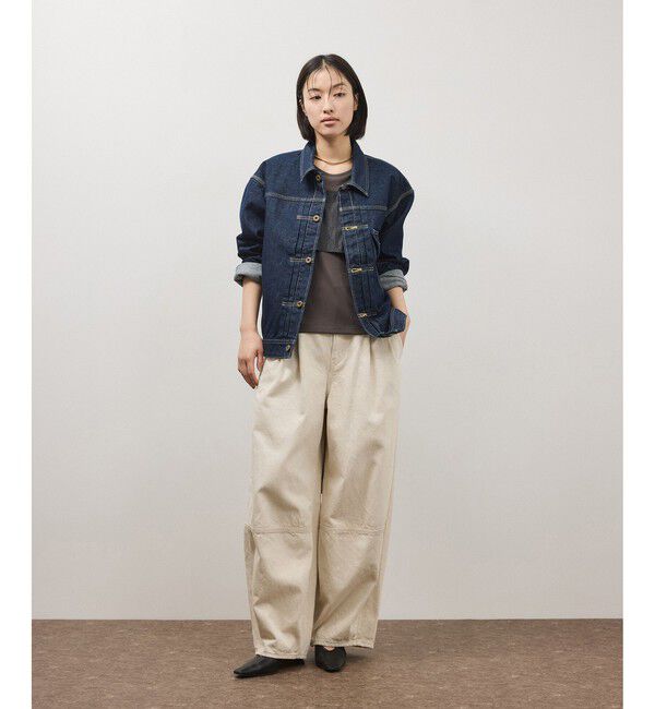 ADAM ET ROPE'「リボンタンクコンビロンT」|Tシャツ・カットソー|