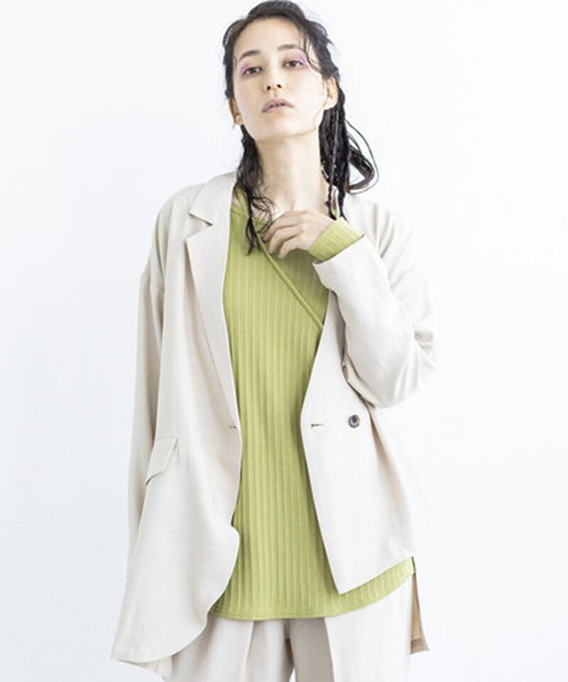  「アシンメトリージャケット」|テーラードジャケット|IVORY
