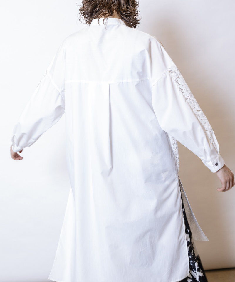  「レース切替ブラウス」|ワンピース|