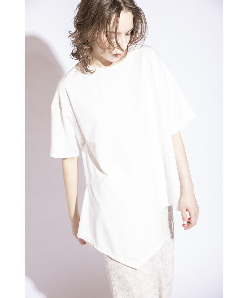  「イレギュラーヘムTシャツ」|Tシャツ・カットソー|