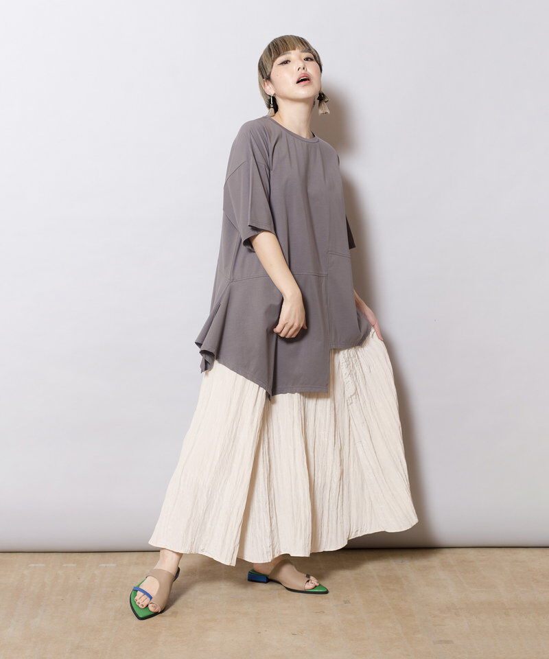  「イレギュラーヘムTシャツ」|Tシャツ・カットソー|