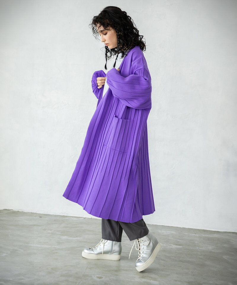  「プリーツニットカーディガン」|ニット・セーター|