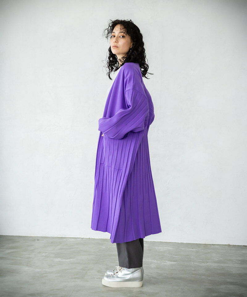  「プリーツニットカーディガン」|ニット・セーター|