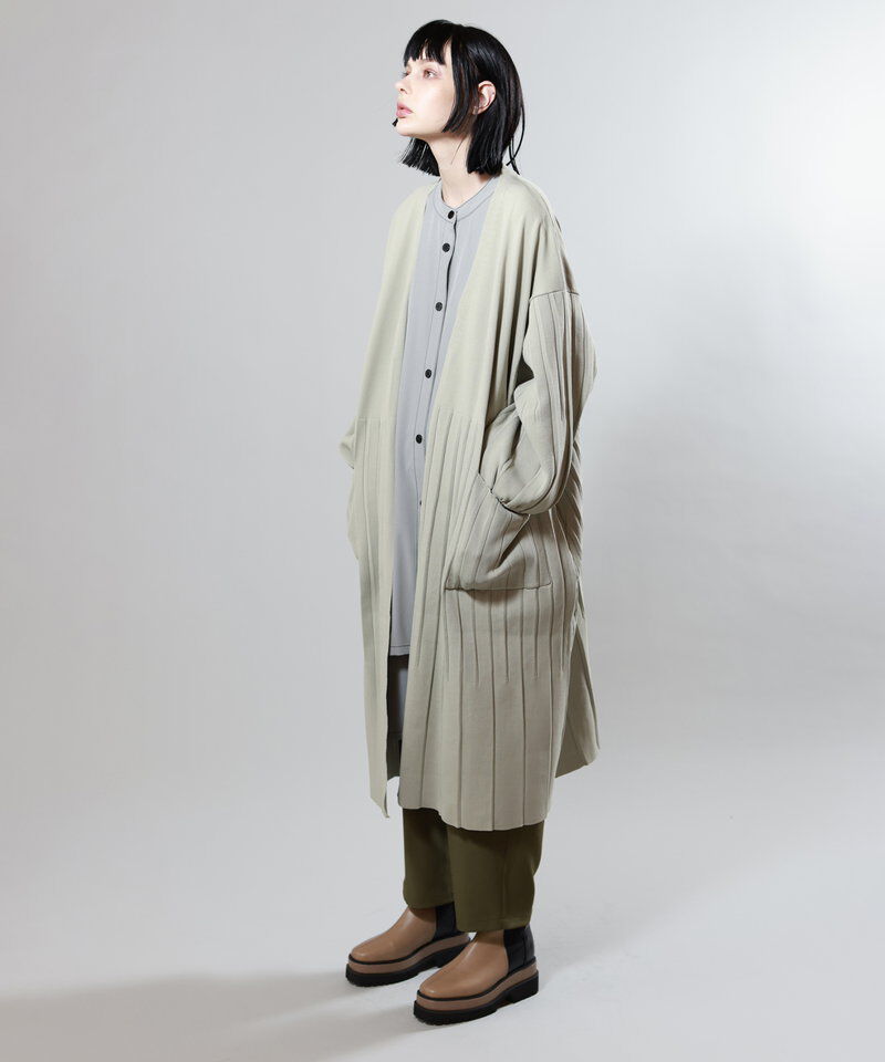  「プリーツニットカーディガン」|ニット・セーター|