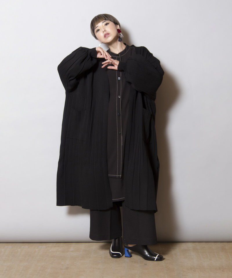  「プリーツニットカーディガン」|ニット・セーター|