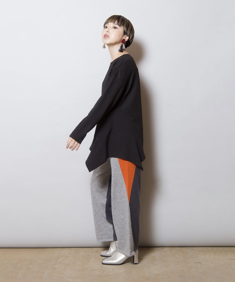  「2WAY配色ニットパンツ」|その他|