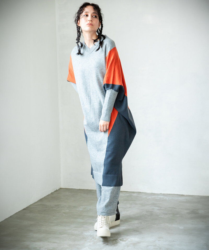  「2WAY配色ニットパンツ」|その他|