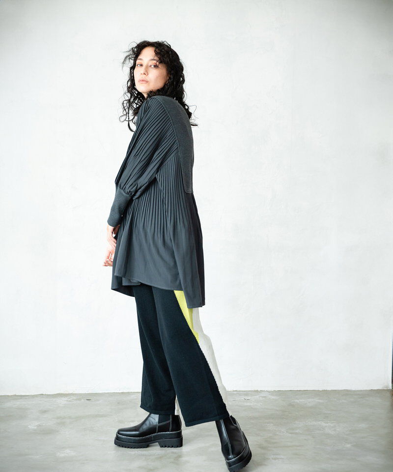  「2WAY配色ニットパンツ」|その他|