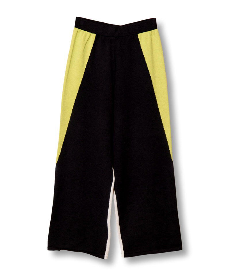  「2WAY配色ニットパンツ」|その他|