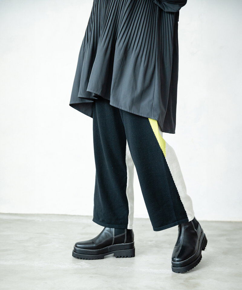  「2WAY配色ニットパンツ」|その他|