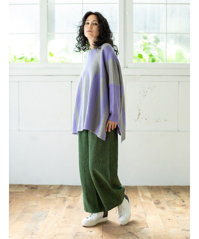  「ヘリンボーンワイドパンツ」|その他|