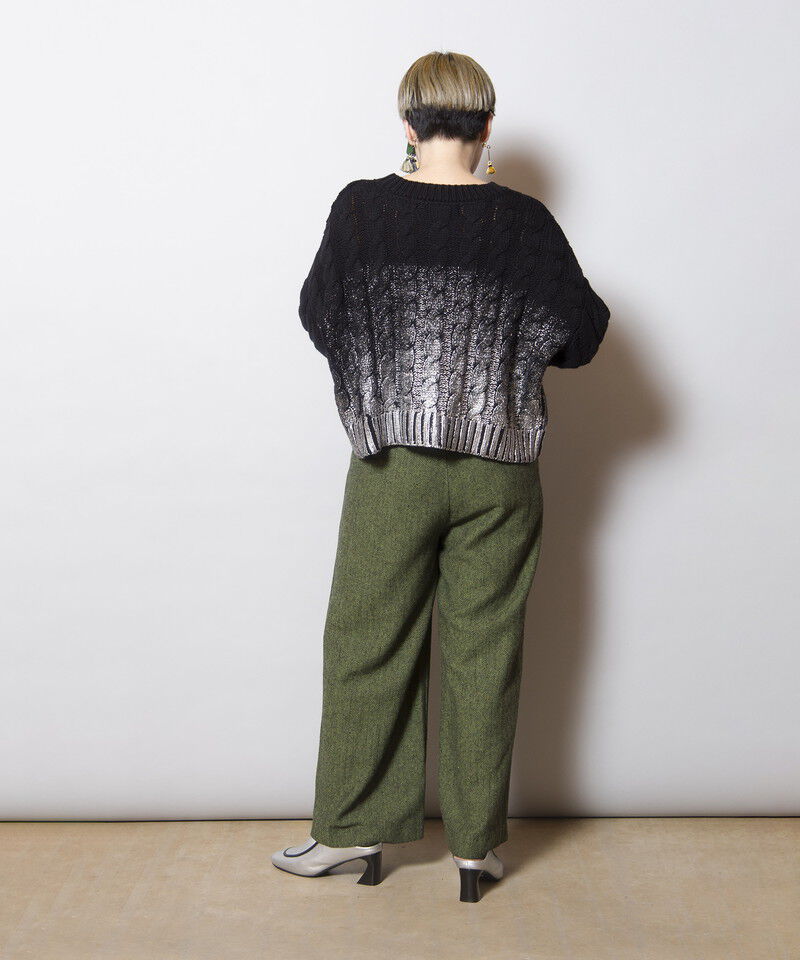  「ヘリンボーンワイドパンツ」|その他|