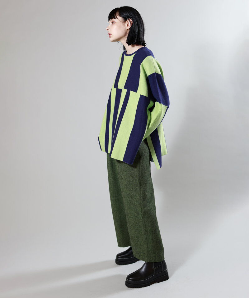  「ヘリンボーンワイドパンツ」|その他|