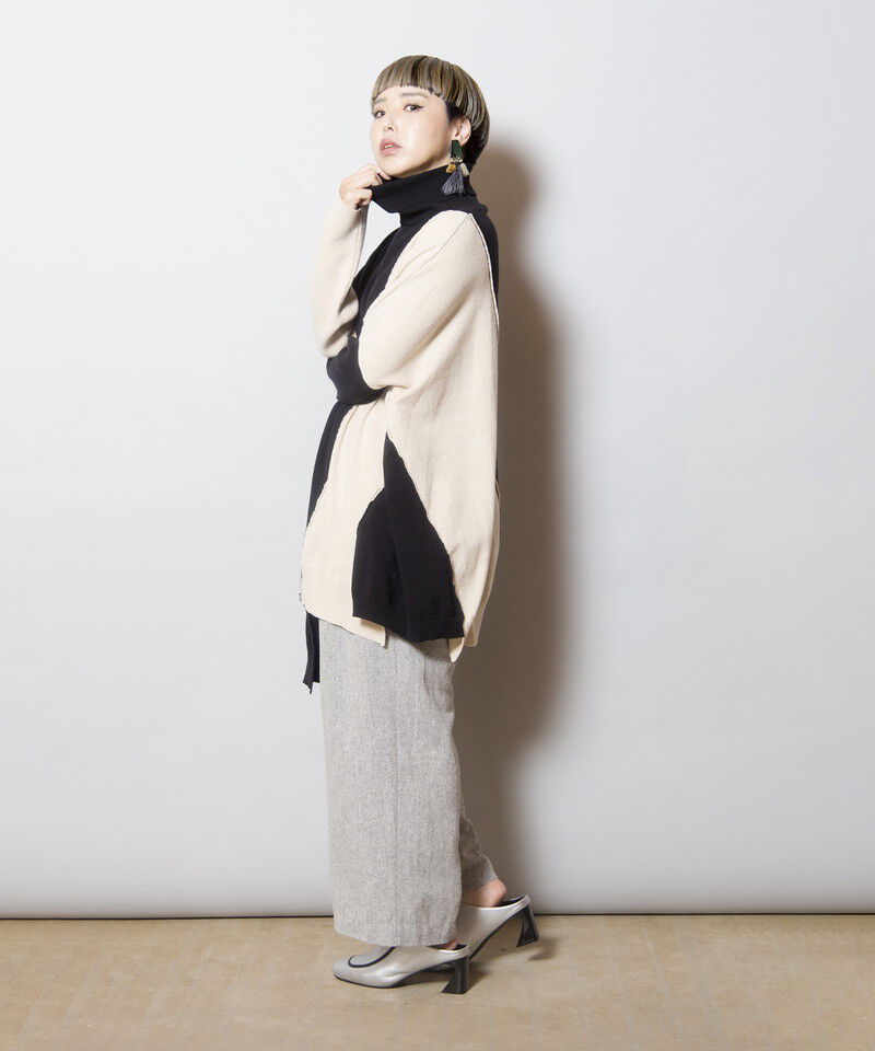  「ヘリンボーンワイドパンツ」|その他|