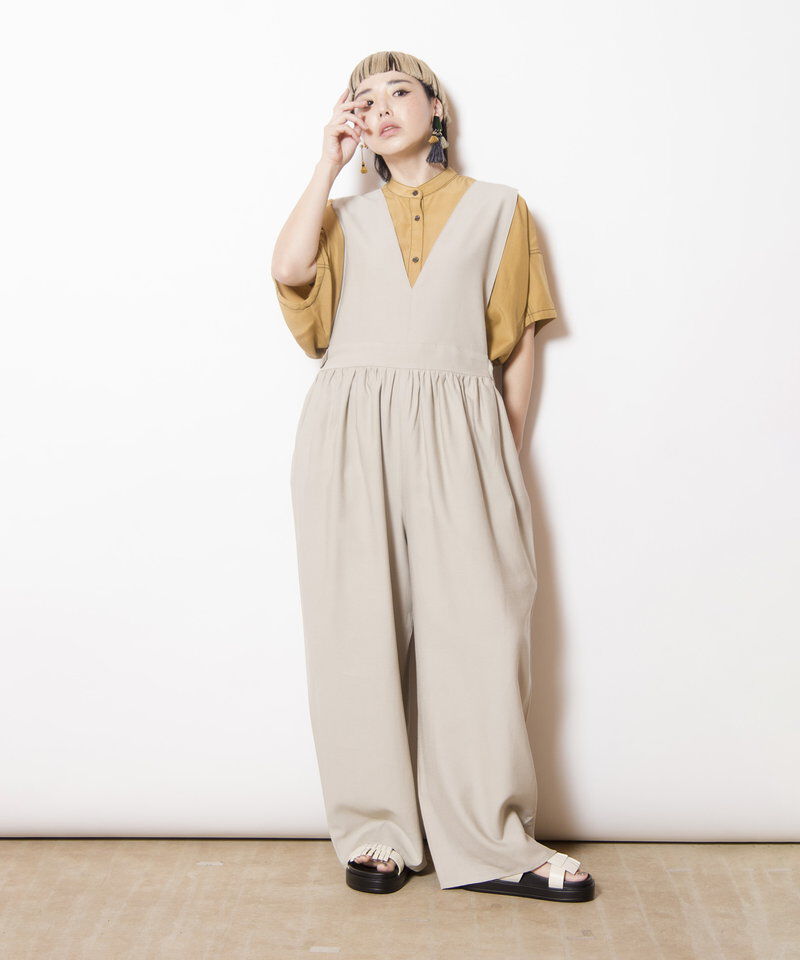  「2WAYギャザーオールインワン」|オールインワン|