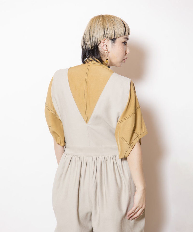  「2WAYギャザーオールインワン」|オールインワン|