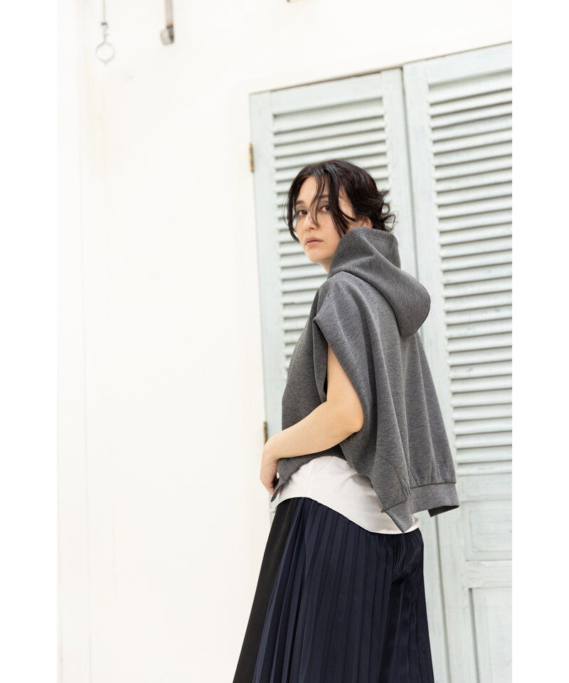  「イレギュラーヘムフードプルオーバー」|パーカー|