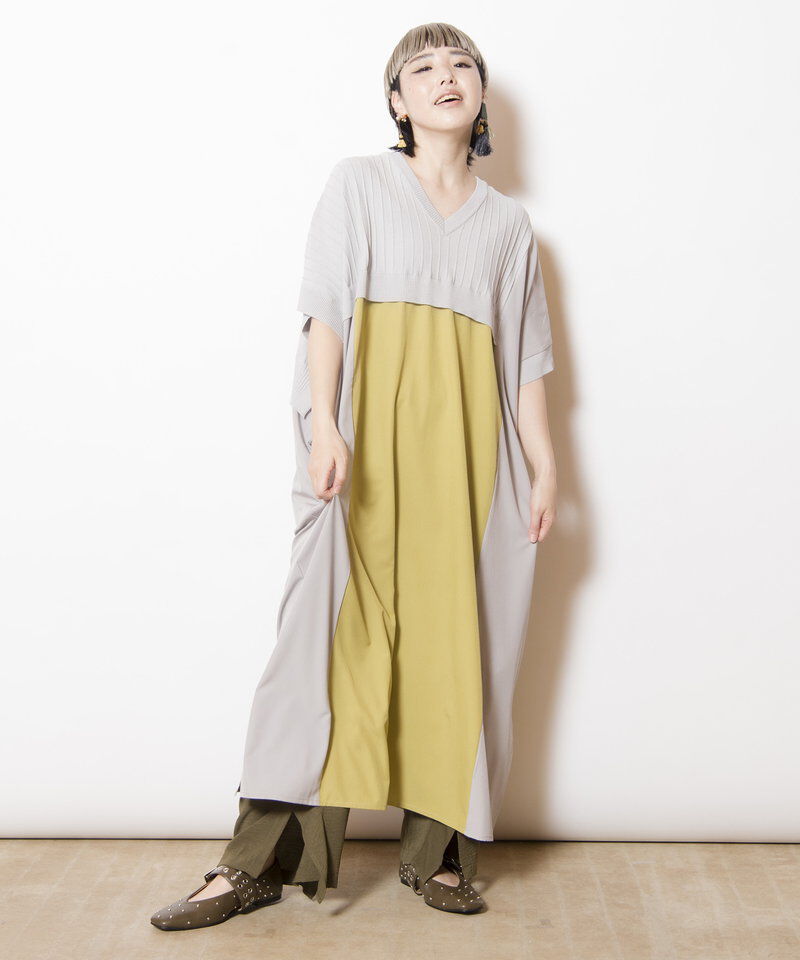  「2WAY切替ニットワンピース」|ワンピース|