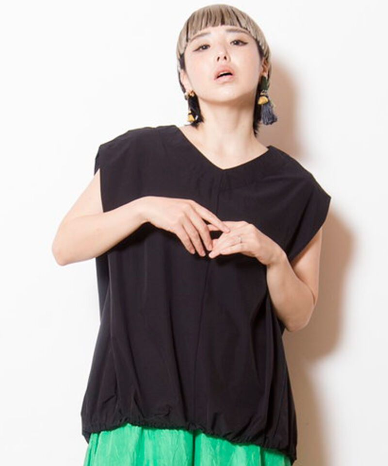  「ショルダータックバルーンブラウス」|シャツ・ブラウス|BLACK