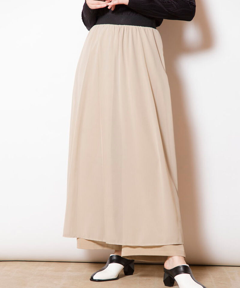  「シフォンレイヤードパンツ」|その他|BEIGE