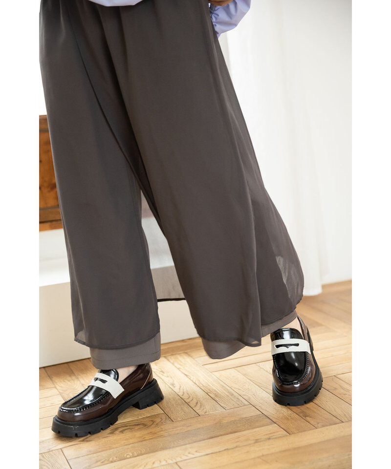  「シフォンレイヤードパンツ」|その他|