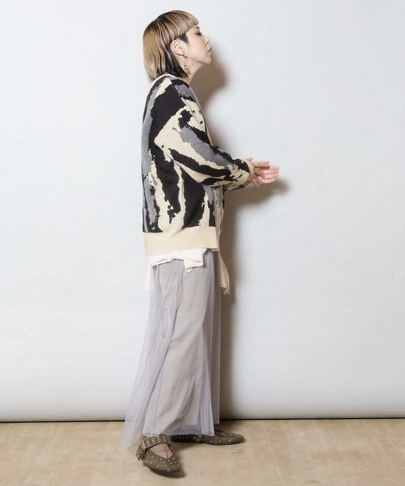  「2WAYジャガードニットプルオーバー」|ニット・セーター|