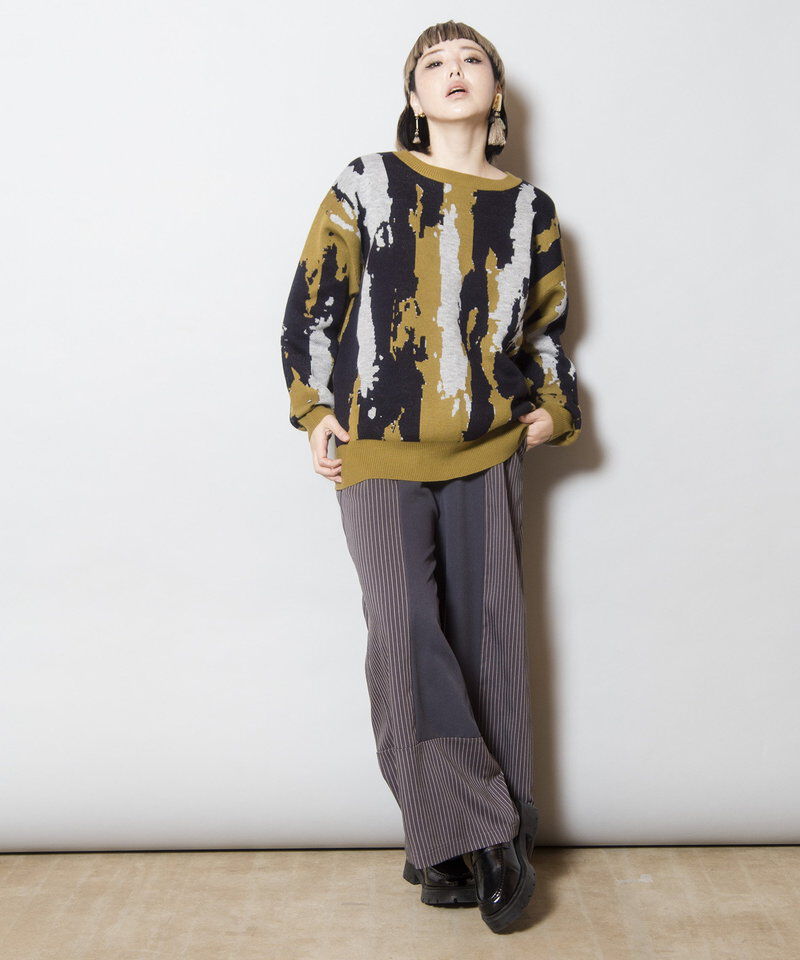  「2WAYジャガードニットプルオーバー」|ニット・セーター|