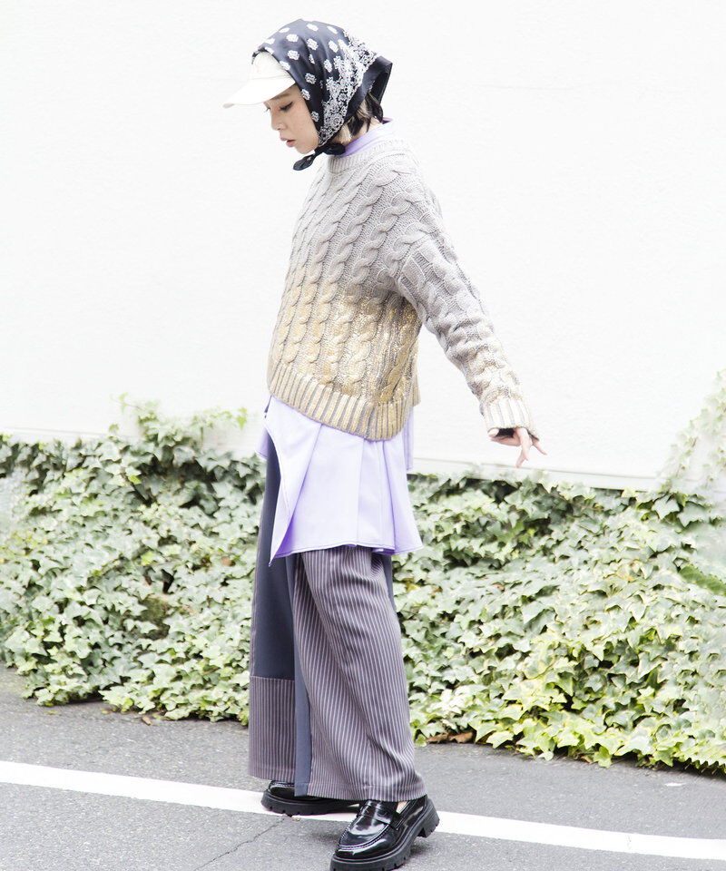  「ストライプ切替パンツ」|その他|