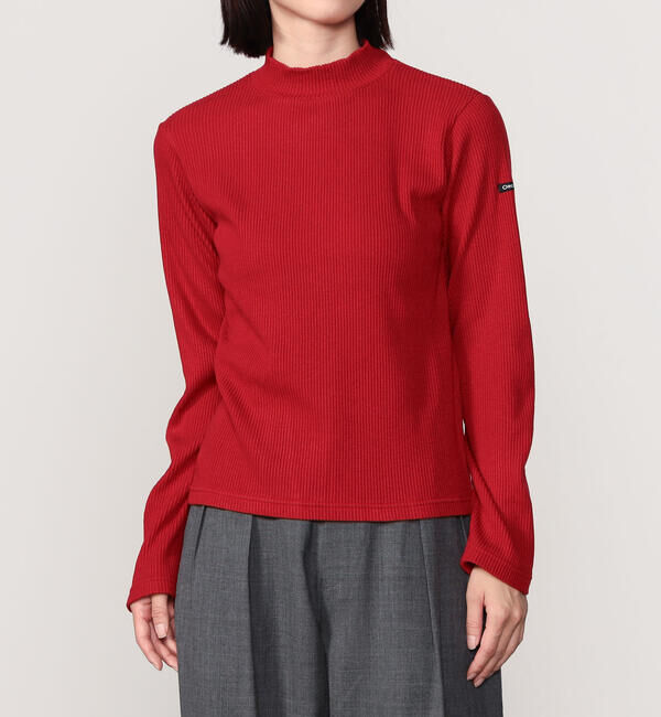 ORCIVAL「ORCIVAL | リブ モックネックプルオーバー WOMEN」|Tシャツ・カットソー|RED