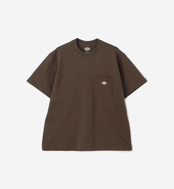 DANTON「DANTON | ポケットTシャツ SOLID WOMEN」|Tシャツ・カットソー|DKBROWN