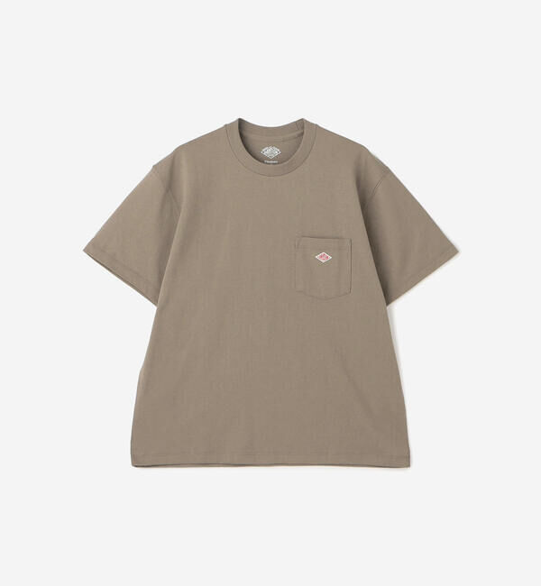 DANTON「DANTON | ポケットTシャツ SOLID WOMEN」|Tシャツ・カットソー|BROWN系1