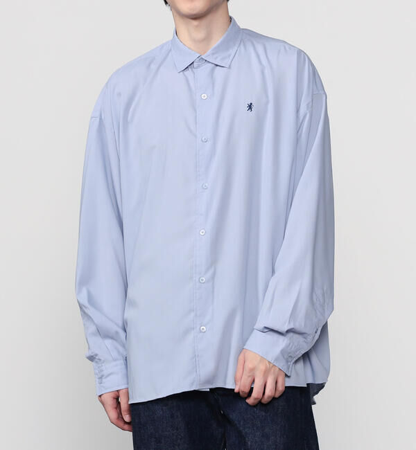 GYMPHLEX「Gymphlex | ポリエステルスパン レギュラーカラーシャツ MEN」|シャツ・ブラウス|SAX