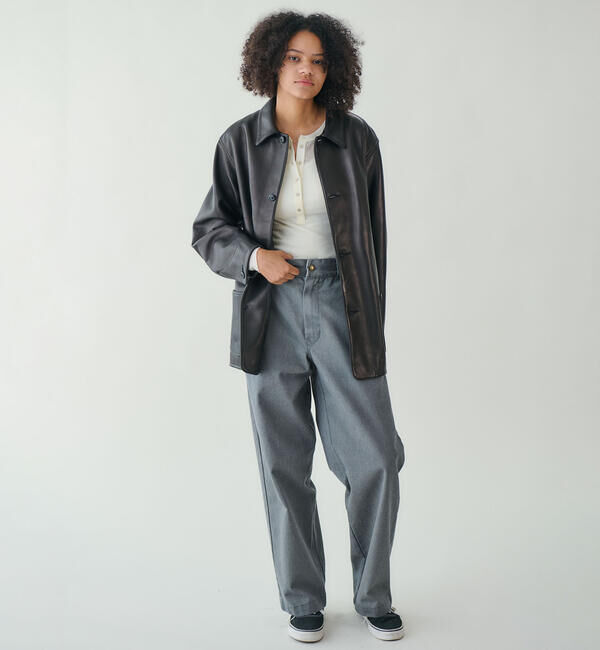  「TUF-NUT | T/C TWILL WIDE WORK TROUSERS WOMEN」|チノ|