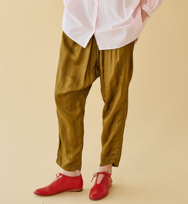  「GALLEGO DESPORTES | レーヨン イージーパンツ WOMEN」|チノ|