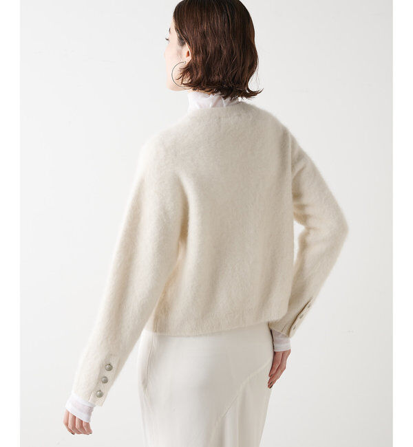  「カシミヤ混ファーニットジャケット」|ニット・セーター|