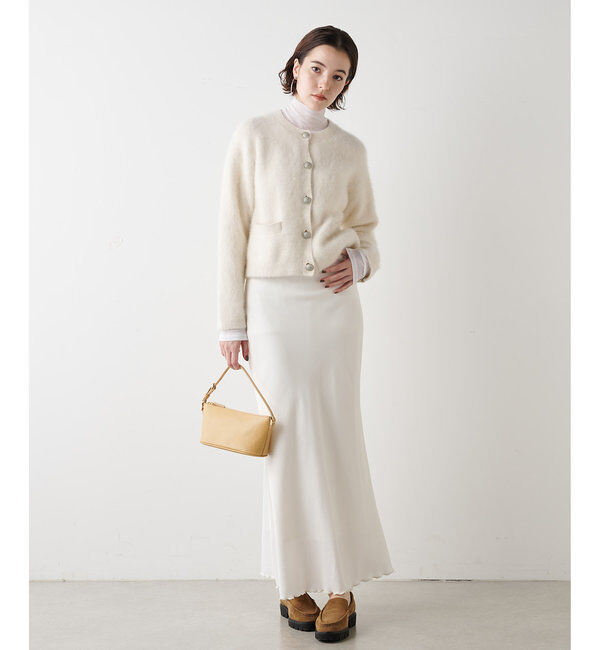  「カシミヤ混ファーニットジャケット」|ニット・セーター|