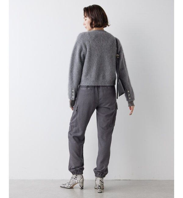  「カシミヤ混ファーニットジャケット」|ニット・セーター|