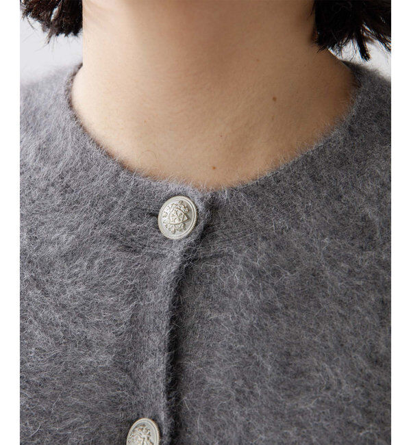  「カシミヤ混ファーニットジャケット」|ニット・セーター|