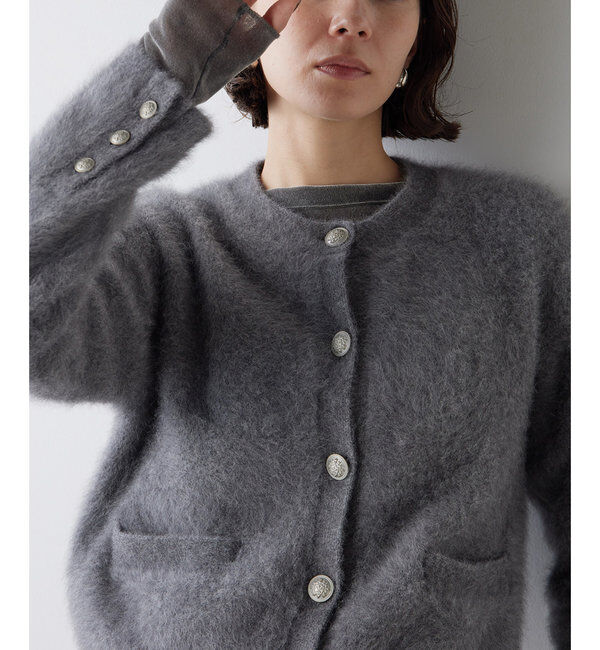  「カシミヤ混ファーニットジャケット」|ニット・セーター|