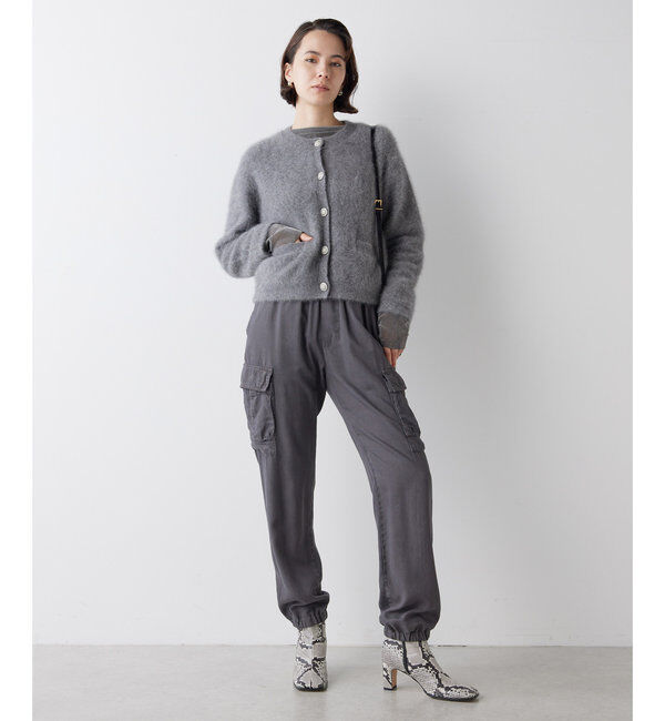  「カシミヤ混ファーニットジャケット」|ニット・セーター|