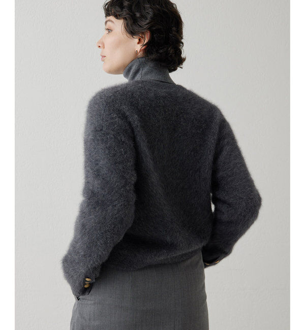  「カシミヤ混ファーニットジャケット」|ニット・セーター|