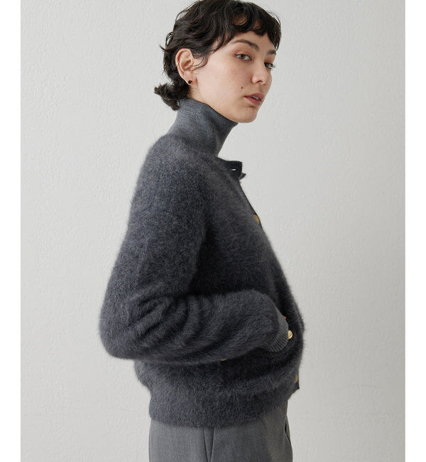 「カシミヤ混ファーニットジャケット」|ニット・セーター|
