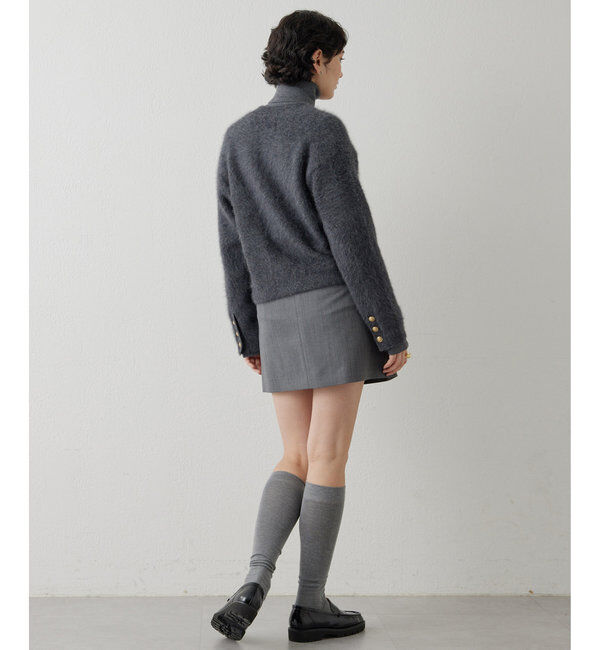  「カシミヤ混ファーニットジャケット」|ニット・セーター|