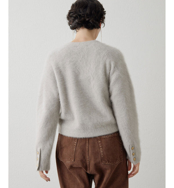  「カシミヤ混ファーニットジャケット」|ニット・セーター|